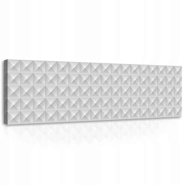 Obraz 145x45 Geometrický minimalismus v šedé barvě do galerie