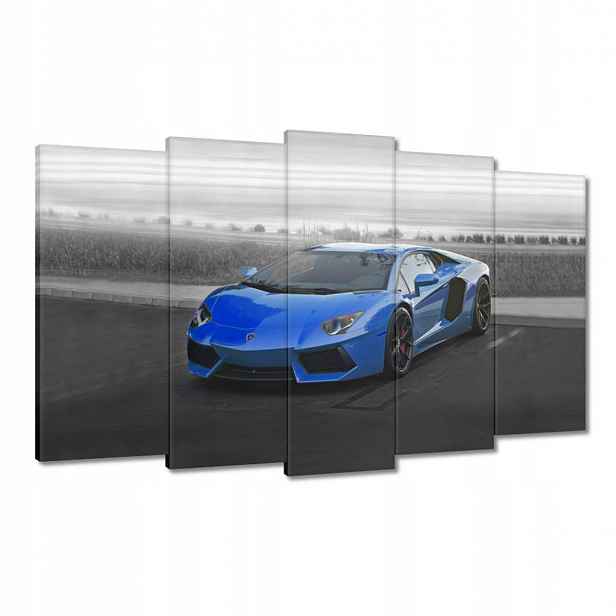 Obrazy 100x60 Modré sportovní auto