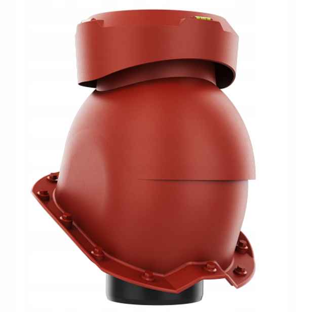 Krbový kanalizační ventilátor fi110 Trapez T18 Červený Ral 3009