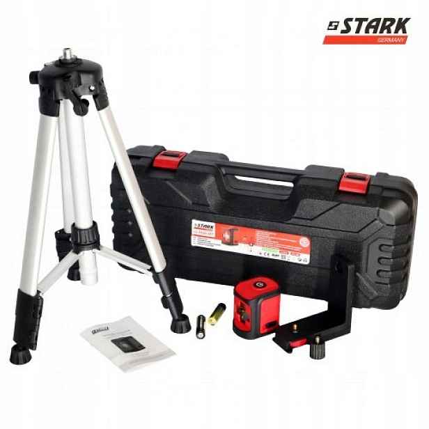 Laserová vodováha Laser křížový sada 2 linií zelená S&r S&r Stark