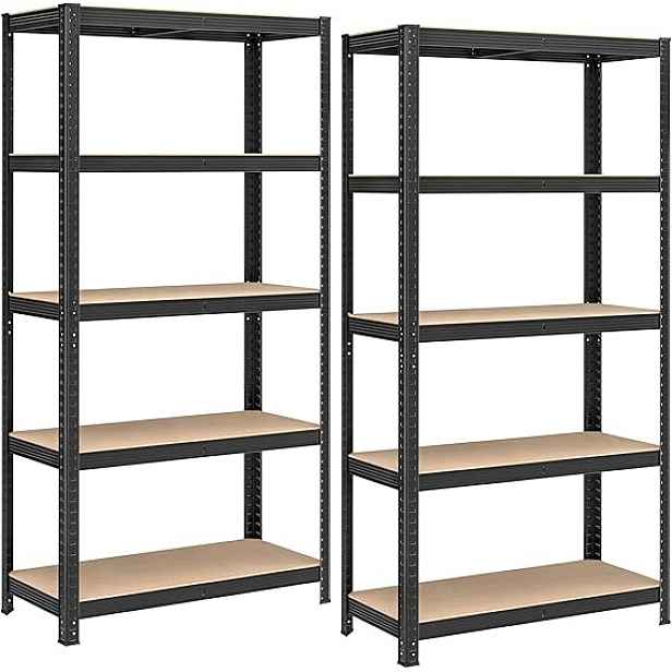 Skladový regál ocelový Songmics 180x90x40 cm 5 polic 875 kg kovový