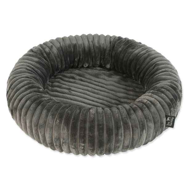 Tmavě šedý pelíšek pro psa ø 40 cm Dog Fantasy Stripe – Plaček Pet Products