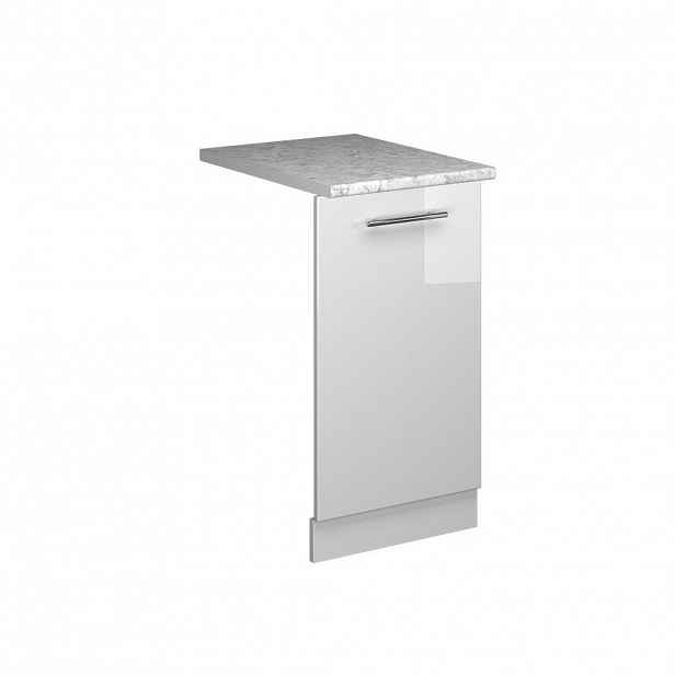 Vicco ČELNÍ PANEL MYČKY Fame-Line Bílá vysoký lesk 45 cm s pracovní deskou