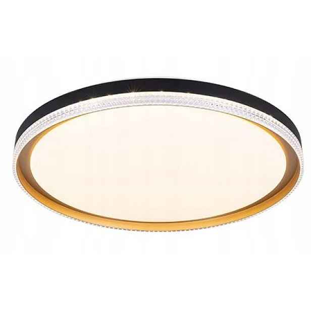 Panel stropní svítidlo Led Nástěnný 42 W 50 cm Černo Zlatý