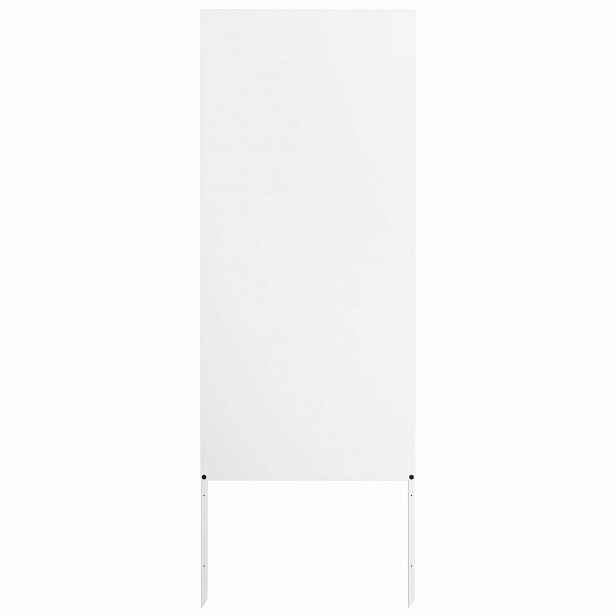 vidaXL Soukromí na zahradě Bílá 50 x 140 cm Studeně válcovaná ocel