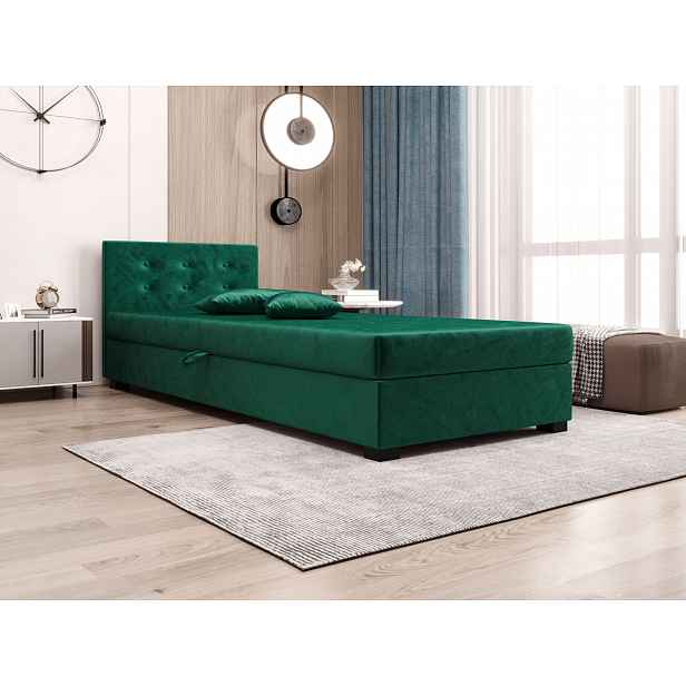 Jednolůžková postel 110x195 AJKA 2 - zelená