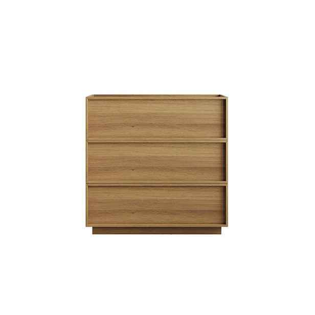 Modenvie KOMODA 80/48/78 cm z MDF a dřevotřísky v dekoru dubu, se 3 zásuvkami