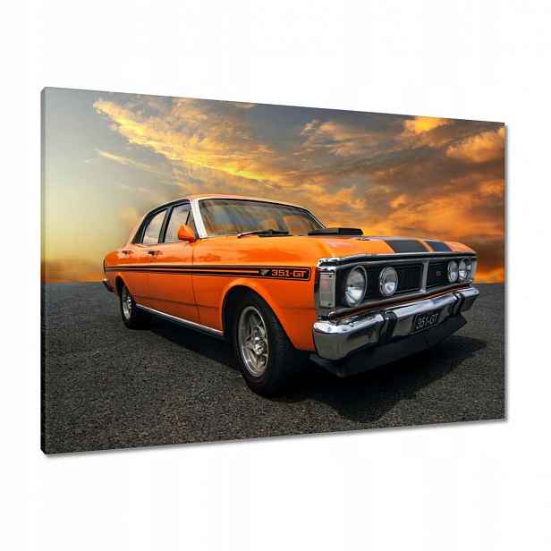 Obrazy 100x70 Oranžový Klasika Auto