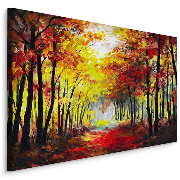 Plátno Lesní Krajina V Barvách Podzimu II. Varianta: 100x70