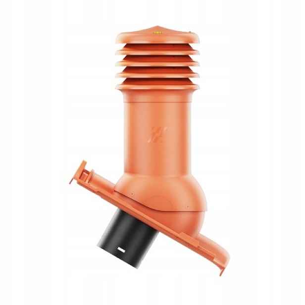 Větrací komín HiVent pro keramickou střešní krytinu Monza, průměr 150 mm, cihlový