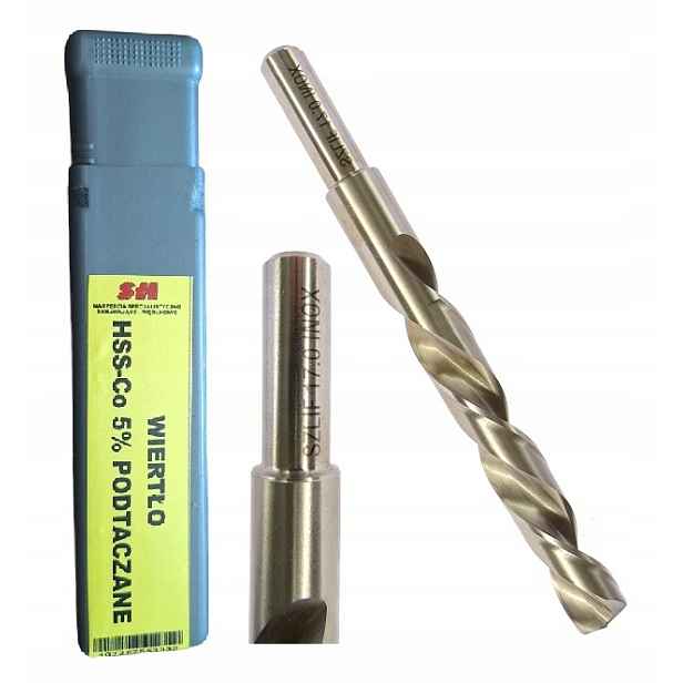 Vrták Do Kovu 17 MM Kobaltový 17 Hss-e HSS-Co Zavlažovaný Podtočený Inox