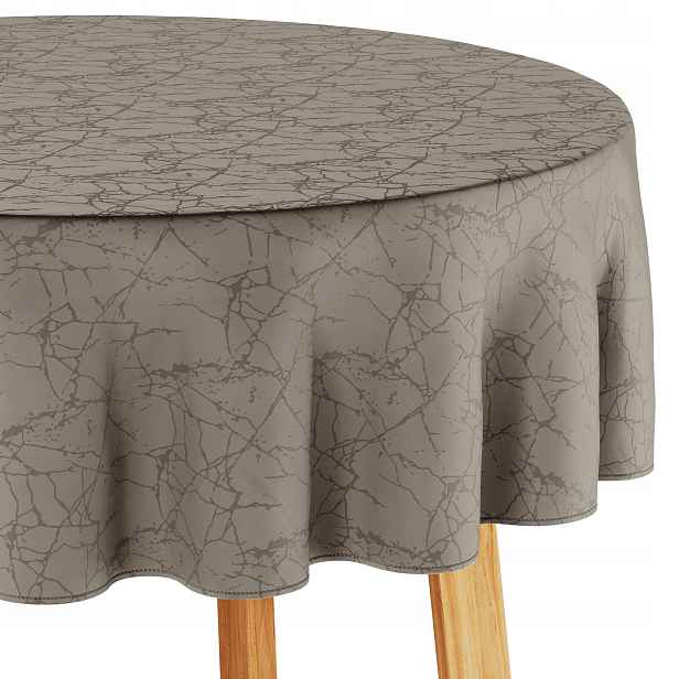 Ubrus odolný proti skvrnám Filumi Cappuccino 150x150 Kolo