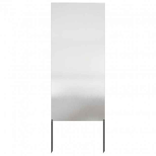 vidaXL Soukromí na zahradě Řezací Stříbrná 50 x 140 cm Nerezová ocel