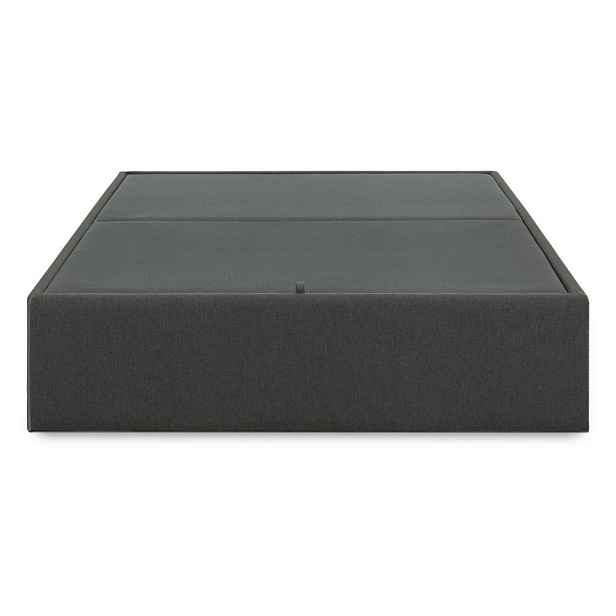 Černá čalouněná dvoulůžková postel s úložným prostorem 180x200 cm Matters – Kave Home