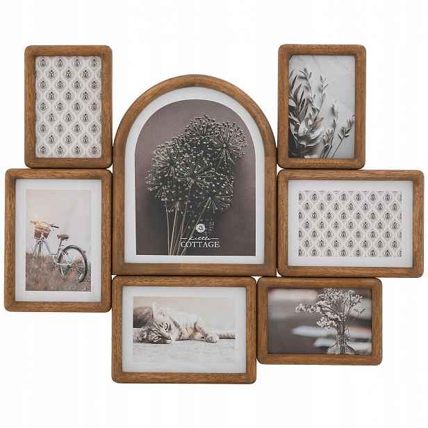 Multirama Dřevěná Hnědá Na 7 Fotografií Felisa 57,2 x 46,6 cm