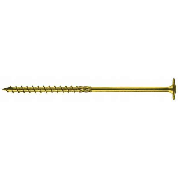 Šroub Do Dřeva S Přírubou Pro Torx Pozink Žlutý 6*120MM T30 100 Ks
