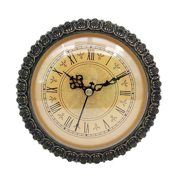 TEMU Spot Goods - Retro Hodiny o Průměru 150mm s Tichým Pohybem, Vestavěným Zvonkem a Kyvadlem, DIY Řemeslné Stolní Hodiny