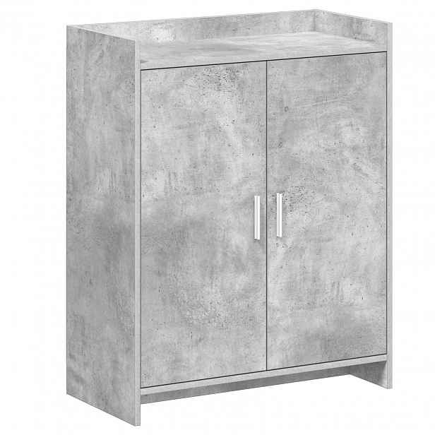 vidaXL Skříň na obuv Betonově šedá 73,5 x 36 x 92 cm Kompozitní dřevo