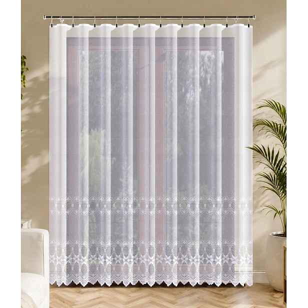 Záclona vzor 115816 velikost 250 x 250 cm rovná (hotová) s lemováním
