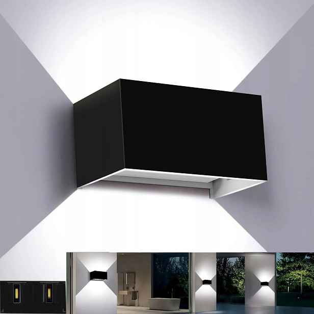 Zahradní nástěnná lampa pro Led Fasádní svítidlo Venkovní Horní A Spodní 8W