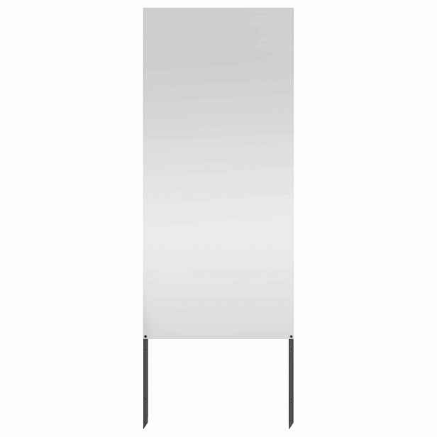 vidaXL Soukromí na zahradě Stříbrná 50 x 140 cm Pozinkovaná ocel
