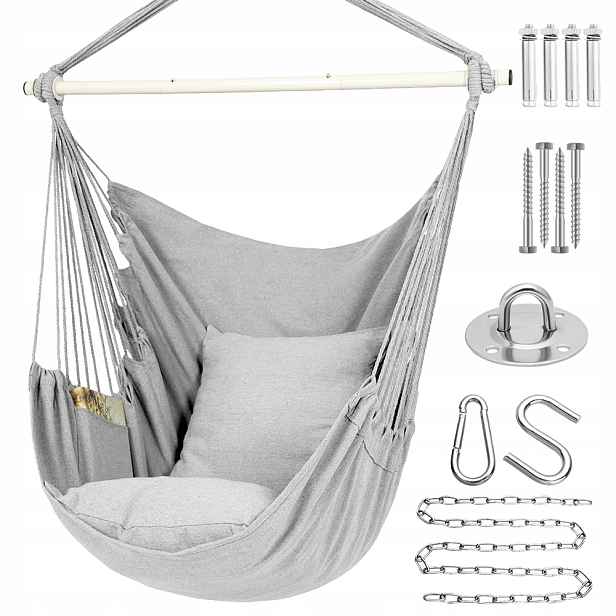 Brazilská Zahradní Houpací Síť S Polštáři Houpačka Závěsné Křeslo Boho