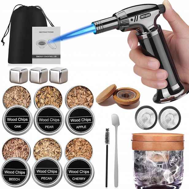 Sada Na Uzení Koktejlů Automatický Barový Smart Smoker Jako Dárek