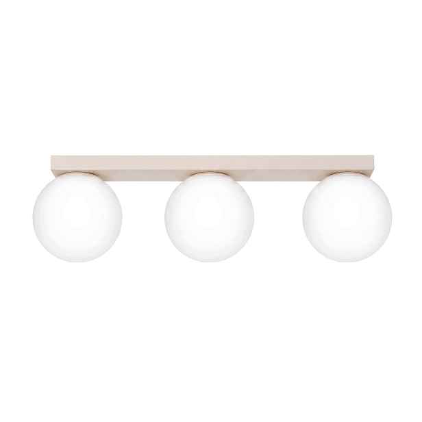 Stropní Svítidlo Yoli 3 béžový Svítidlo Stropní lišta Spot 3 Kule Lampa Sollux G9