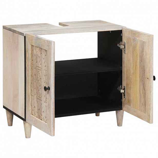 vidaXL Koupelnová skříň Nástěnný s úložištěm Bílá 62 x 33 x 58 cm