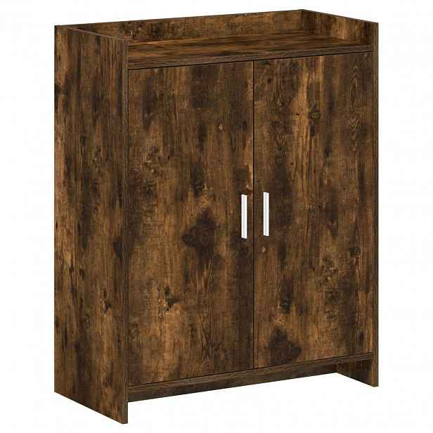 vidaXL Skříň na obuv Kouřový dub 73,5 x 36 x 92 cm Kompozitní dřevo