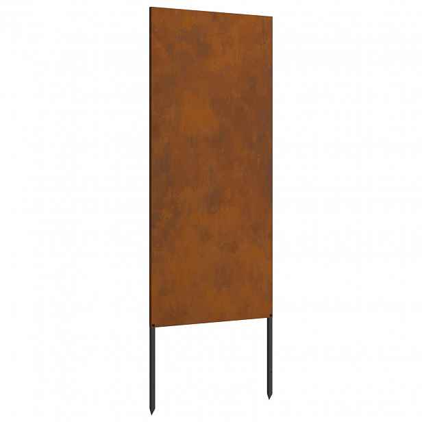 vidaXL Soukromí na zahradě Rezavá 50 x 140 cm Povětrnostně odolná ocel