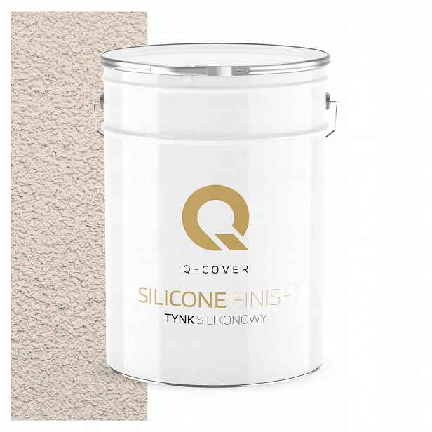 Silikonová Fasádní Omítka Béžová Světlá 15 Kg Beránek Granulace 3.0 mm F442
