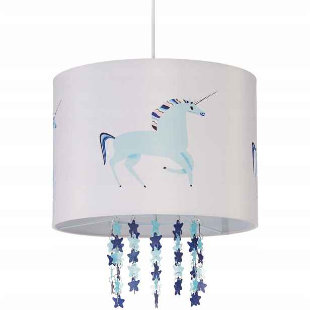 Závěsná lampa do dětského pokoje s motivem jednorožce