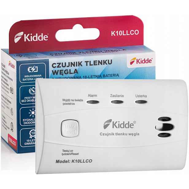 Detektor Oxidu Uhelnatého Kidde K10LLCO Detektor Co