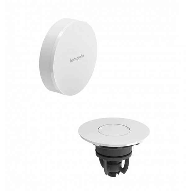 Hansgrohe Flexaplus - Vrchní sada vanového výtoku, Push-Open, matná bílá/vysoce lesklá bílá 58187700