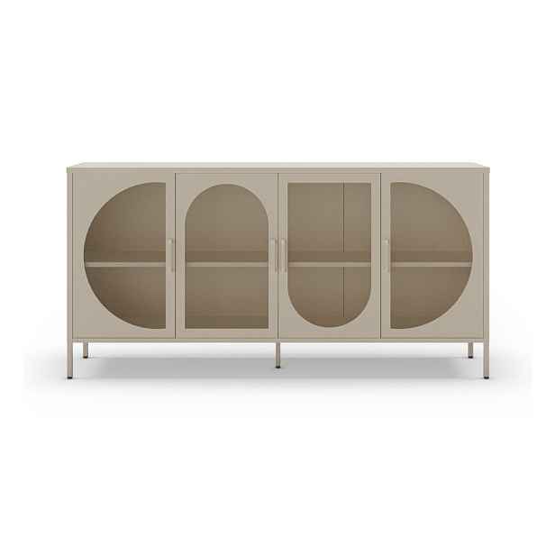 Krémová komoda 160x90 cm Tayra – Marckeric