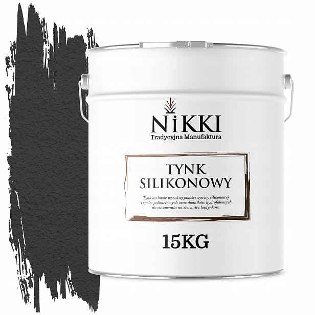Silikonová Omítka Fasádní Černá F268 15KG Struktura Beránek Zrno 1.5mm