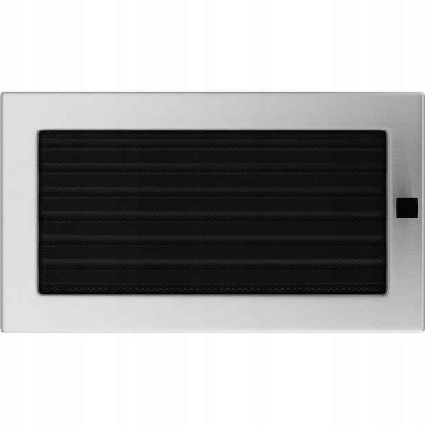 Ventilační mřížka do krbu 17x30 broušená s žaluzií