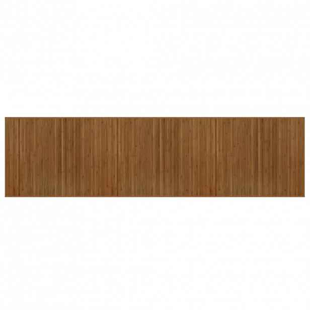 vidaXL Koberec obdélníkový hnědý 80 x 300 cm bambus