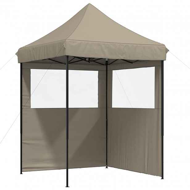 vidaXL Party Stan 200 x 200 x 306 cm Taupe Oxford látka