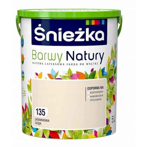 Barva na stěny Śnieżka Barvy přírody 5L Jasmínová alej 135