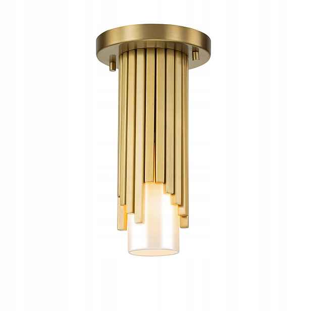 Elstead závěsná lampa marvele mosazná 1x e14 40w opálová