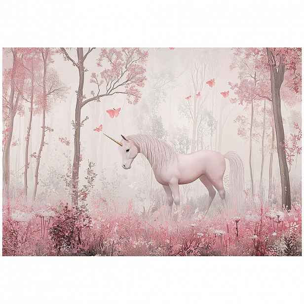 Wallarena TAPETA do dívčího pokoje design jednorožce vliesová fototapeta 150x105