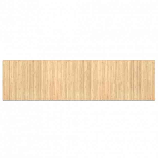 vidaXL Koberec obdélníkový světle přírodní 80 x 300 cm bambus