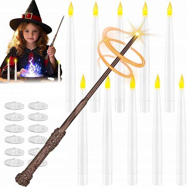 10 Ks Elektronická Led Svíčka Bez Plamene, Dekorativní Halloween