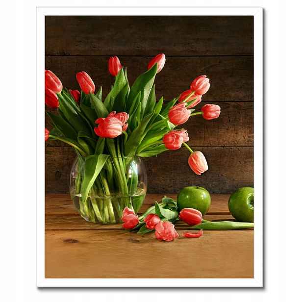 Plakáty v rámu 40x50 Červené tulipány