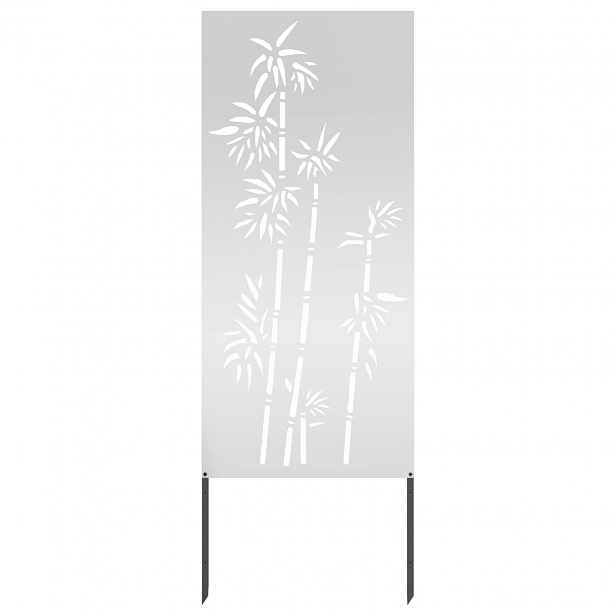 vidaXL Soukromí na zahradě Stříbrná 50 x 140 cm Pozinkovaná ocel