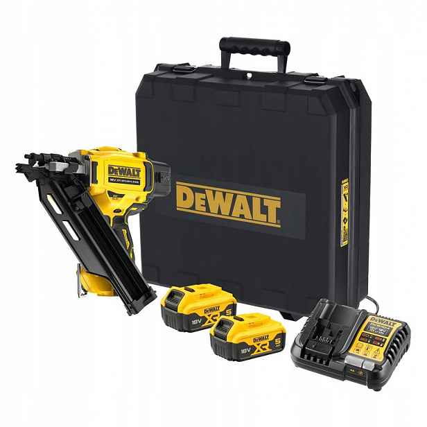 Akumulátorová hřebíkovačka DeWALT DCN930P2 18V Xr 2x5Ah 2-rychlostní kufr