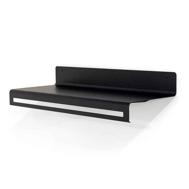 Černý kovový nástěnný věšák s poličkou 78 cm Sway – Spinder Design