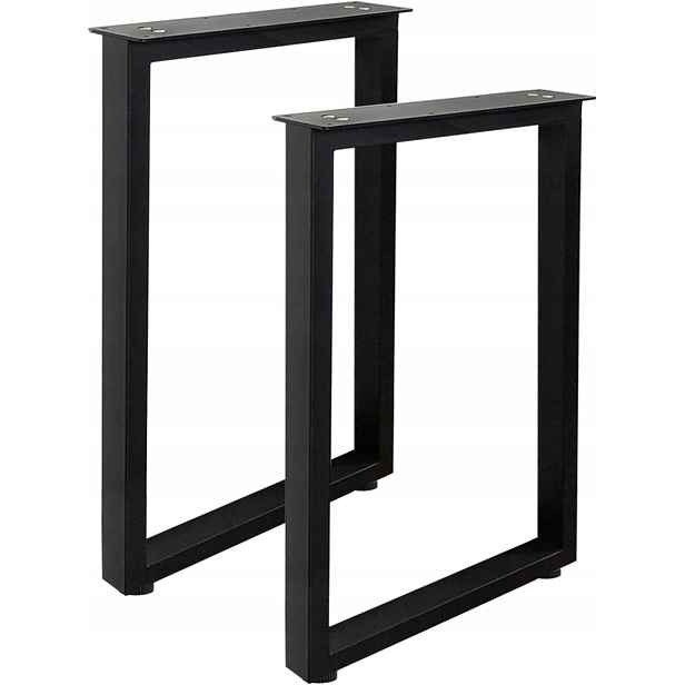 Nohy ke stolu kovové 70 cm loft obdélníkové Jahof sada 2 ks